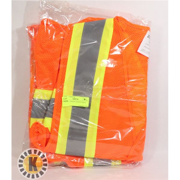 LOT OF 2 TRAFFIC SAFETY VESTS