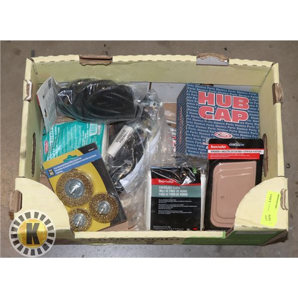 FLAT OF ASSORTED AUTOMOTIVE TOOL/ REPAIR ITEMS