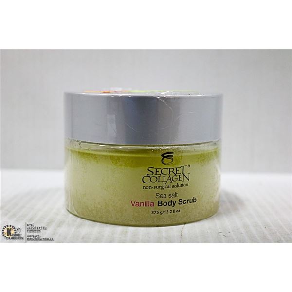 SECRET COLLAGEN SEA SALT VANILLA BODY SCRUB- 375g