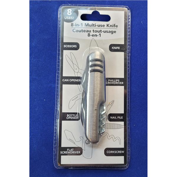 3)  NEW IN SEALED ORIGINAL PACKAGING, 8  IN 1 MULT