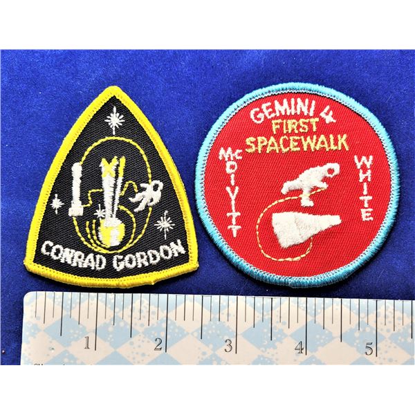 18)  LOT OF 2 NASA PATCHES, CONRAD GORDON &