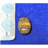 Image 1 : 12)  NATURAL OVAL 14.5 CT TIGER'S EYE GEMSTONE,