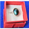 Image 1 : 10)  NATURAL OVAL LABRADORITE RING SET IN 925