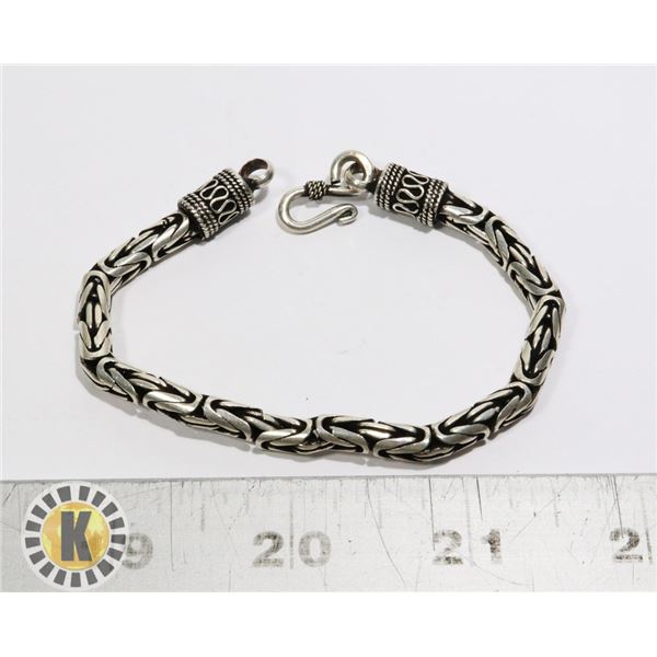 SILVER CHAIN BRACELET TURKISH