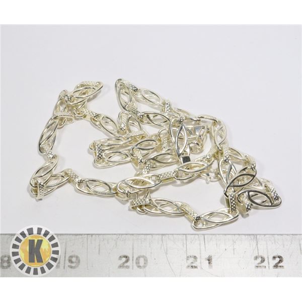 925 SILVER MATCHING CHAIN 18" & BRACELET