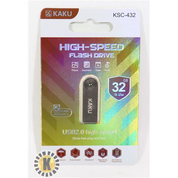 KAKU 32GB USB 2.0 HIGH SPEED FLASH DRIVE