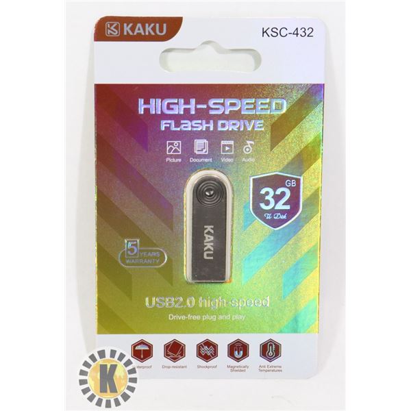 KAKU 32GB USB 2.0 HIGH SPEED FLASH DRIVE