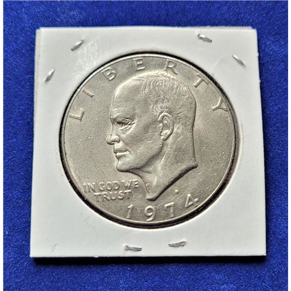 10)  US 1974 EISENHOWER SILVER $1.00 COIN