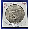 Image 2 : 10)  US 1974 EISENHOWER SILVER $1.00 COIN