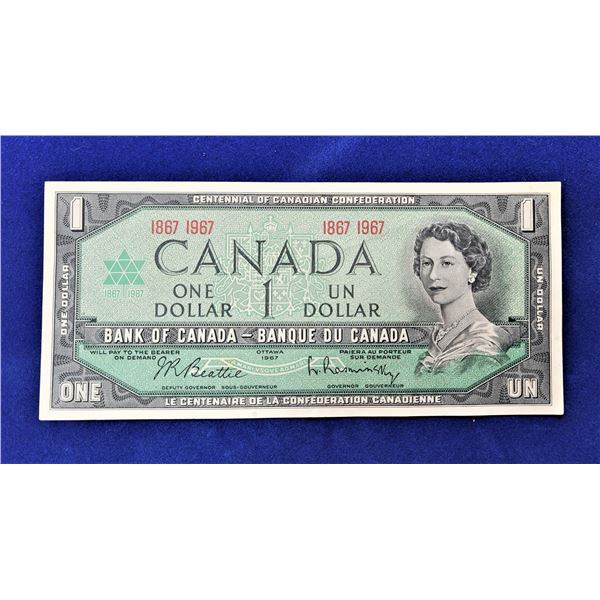 1)  CANADIAN CENTENNIAL $1.00 BANKNOTE