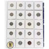 Image 1 : 6)  LOT OF 20 OLD CANADIAN 5 CENT COINS FROM