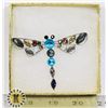 Image 2 : DRAGONFLY RHINESTONE BROOCH
