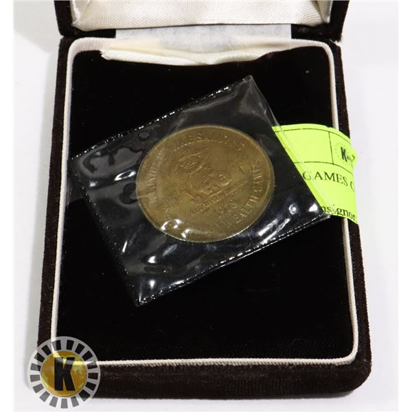 1978 COMMONWEALTH GAMES COIN KLONDIKE MIKE 1967