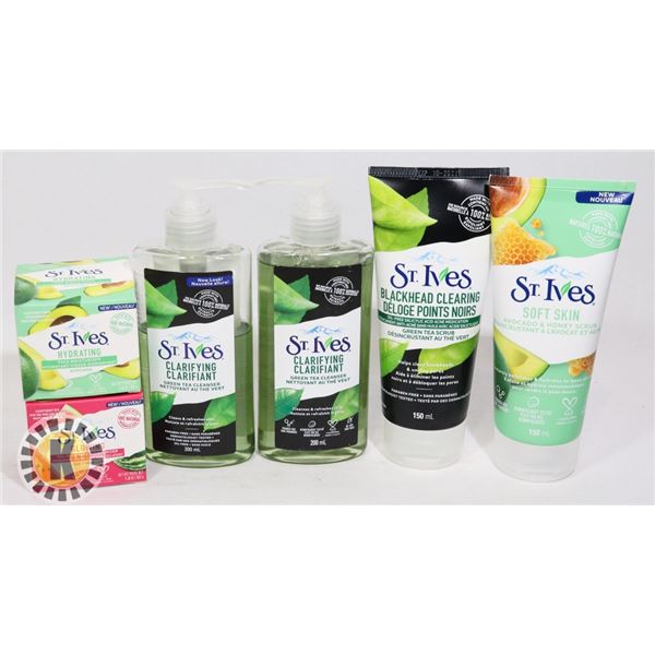 BAG OF ST.IVES SKIN CARE PRODUCTS