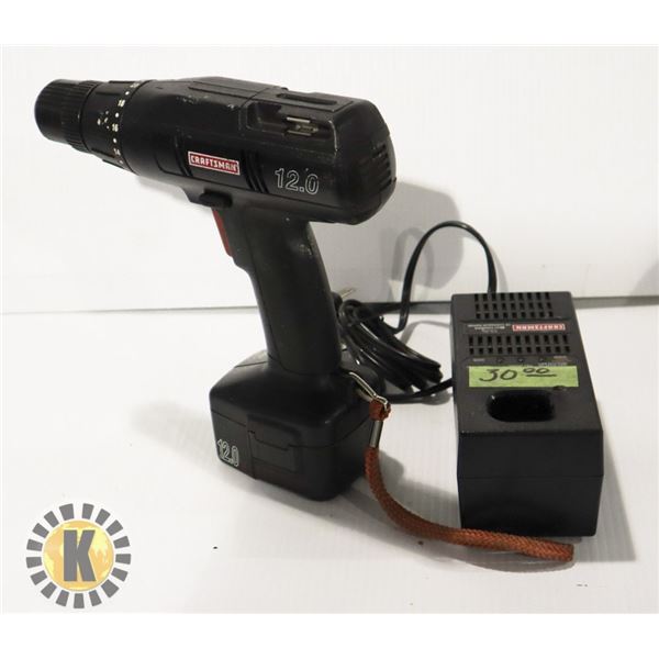 CRAFTSMAN CORDLESS DRILL DRIVER AND CHARGER