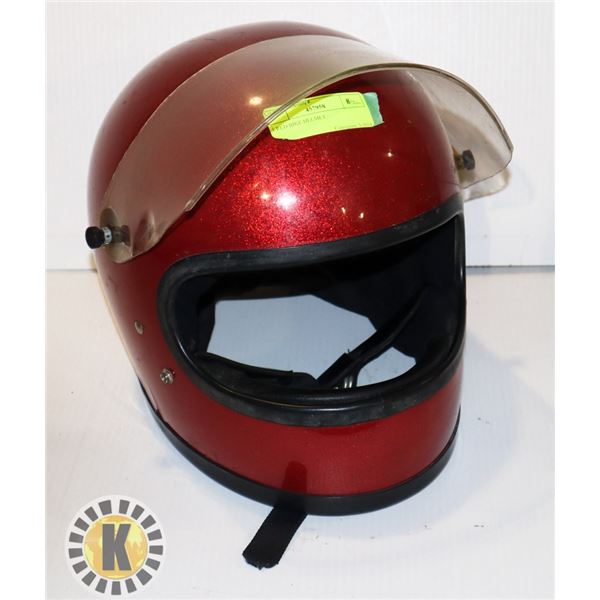 1 RED XL BIKE HELMET, DECORATIVE USE ONLY