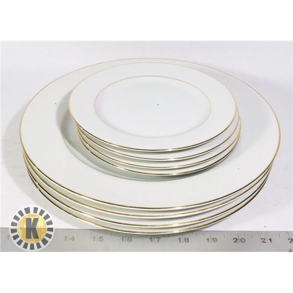 FLAT BOX OF TIFFANY FINE CHINA DISH SET