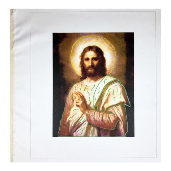 Jesus Peace (State 2) by Steve Kaufman (1960-2010)