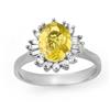 Image 1 : CERTIFIED 2.25ctw DIAMOND & SAPPHIRE RING 14KT GOLD