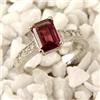Image 1 : CERTIFIED 2.25ctw RUBELLITE & DIAMOND RING 14KT GOLD