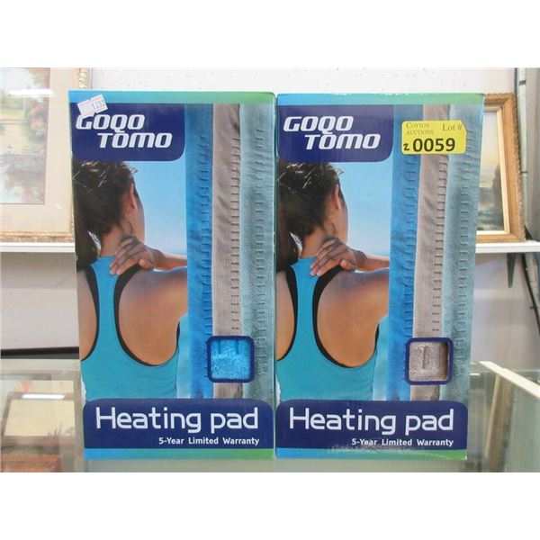 2 New Goqo Tomo  12" x 24" Heating Pad