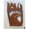 Image 1 : Carved Teak Root Eagle Themed Wall Art