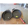 Image 1 : 2 Cast Iron Skillets & a Pot