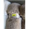 Image 1 : 5' x 7' Taupe Fun Fur Area Carpet