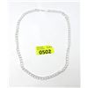 Image 1 : New 24" Silver-Tone Large Curb Link Chain