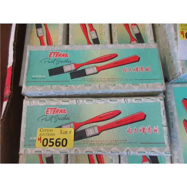 4 Dozen New 3/4" Utility Paint Brushes