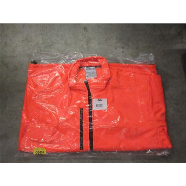 Case of 10 New Large Orange Soft Shell Jackets