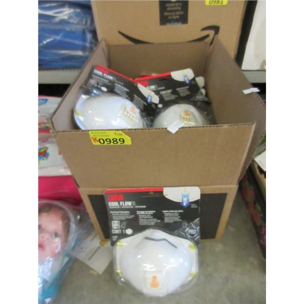 Box of 15 Sanding & Fiberglass Vented Respirators