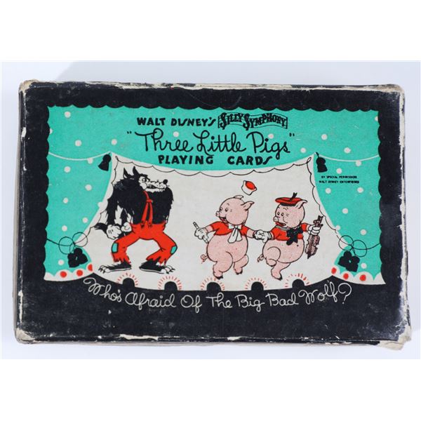 Disney 1932 "Three Little Pigs" Playing Cards