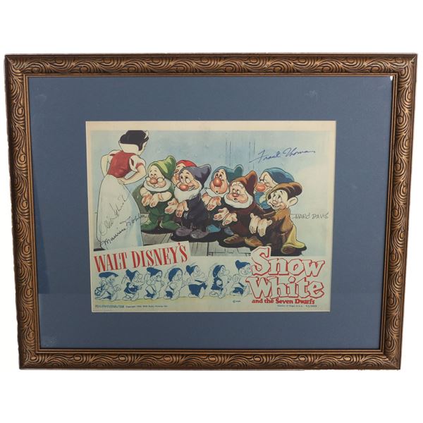 Disney Snow White Lobby Card Signed Marc Davis
