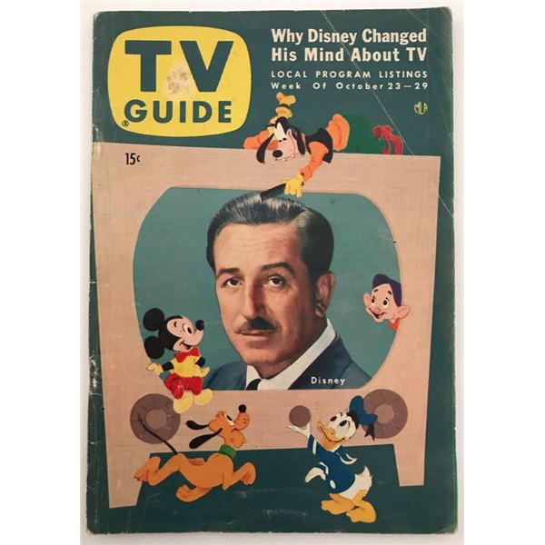 Walt Disney & Disneyland 1954 Featured TV Guide