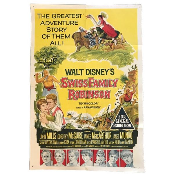 Walt Disney's Swiss Family Robinson Film Poster