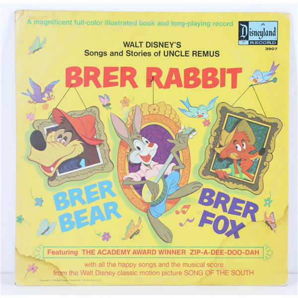 Walt Disney's Songs and Stories of Uncle Remus Red Record