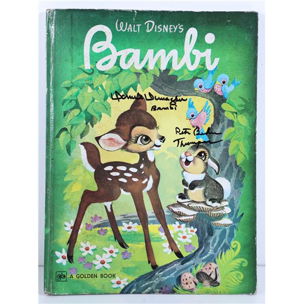 Disney Bambi Golden Book Signed