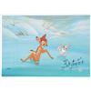 Image 1 : Disney Bambi Promotional Card Signed by Bill Justice