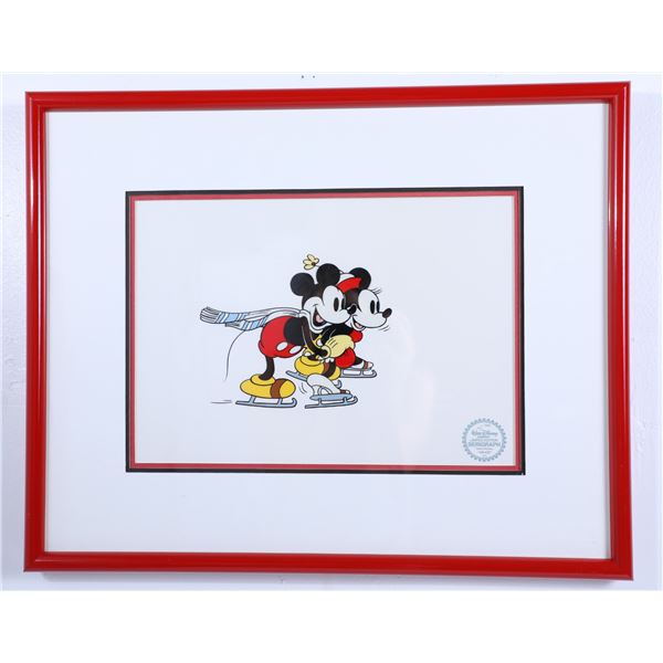 Disney Mickey & Minnie  On Ice  LE Serigraph