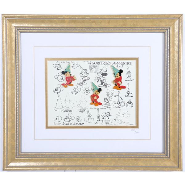 Disney Fantasia "Sorcerer's Apprentice" Mickey Mouse Framed Pin Set