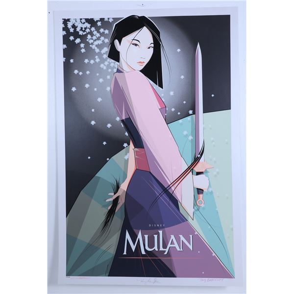 Disney Mulan Limited Edition Poster Signed