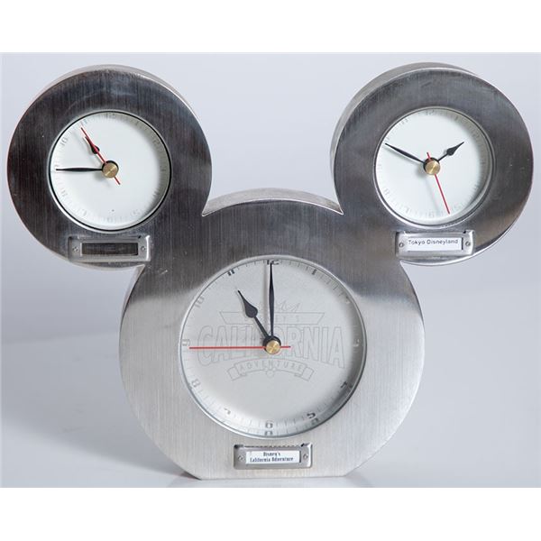 Disney California Adventure Mickey Mouse 3 Clocks