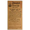 Image 1 : Disneyland Parking Ticket Serial #000001 (1950s).
