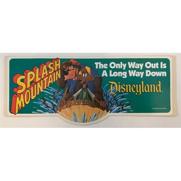 Disneyland Splash Mountain Bumper Sticker