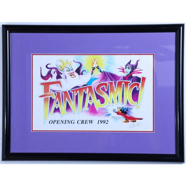 Disney Fantasmic! Opening Crew Lithograph Signed