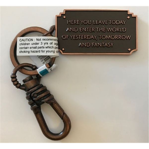 Disneyland Entrance Plaque Keychain