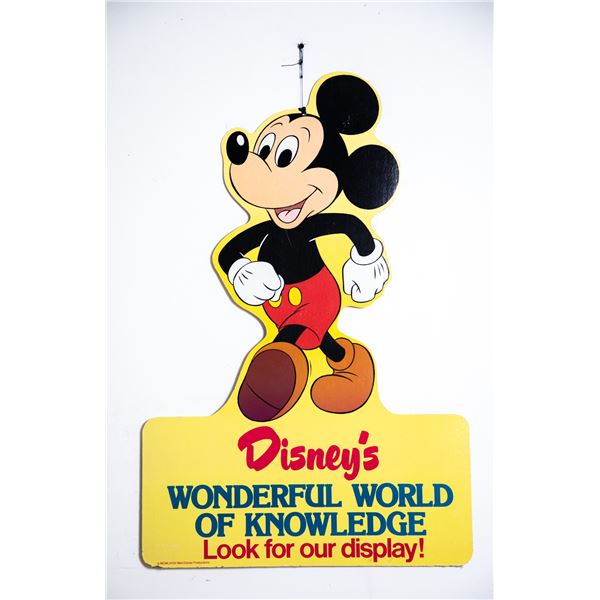 Mickey Mouse Wonderful World of Knowledge Sign