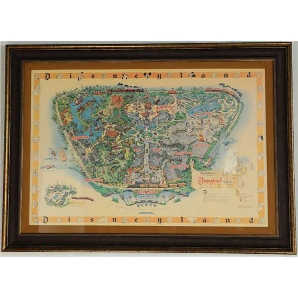 Disneyland 45th Anniversary LE 110 Large Park Map