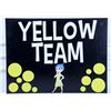 Image 1 : Disneyland Cast Member Canoe Race Yellow Team "Joy" Sign